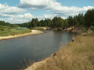 river B. Kokshaga near Grishkino (viktor drobot)