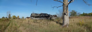 деревня из одного дома. Папанино. Панорама (Mikhail.Romashov)