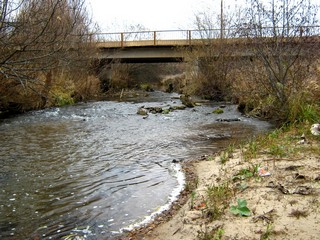 Мост через р.Никульчинку, октябрь (Дмитрий Зонов)