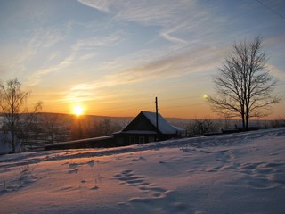 Заход Солнца с улицы Верхняя. (Eugene Sky)