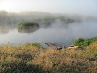 Утро на р.Летке, август (Дмитрий Зонов)