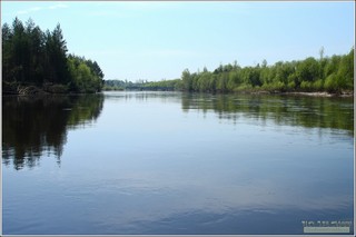 р. Большая Кокшага. (Долгая старица. Впереди мост). Марий Эл. Россия. Май 2013 г.  (Alex Van Shumm)